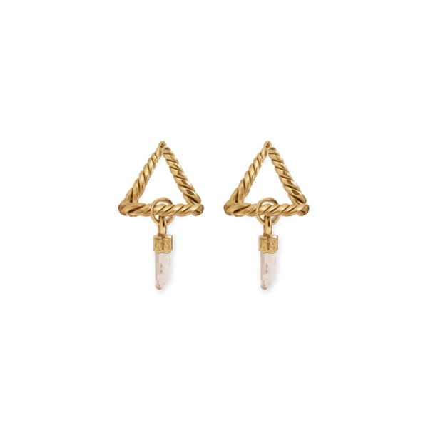 ALEMAIS LUNA TRIANGLE EARRINGS