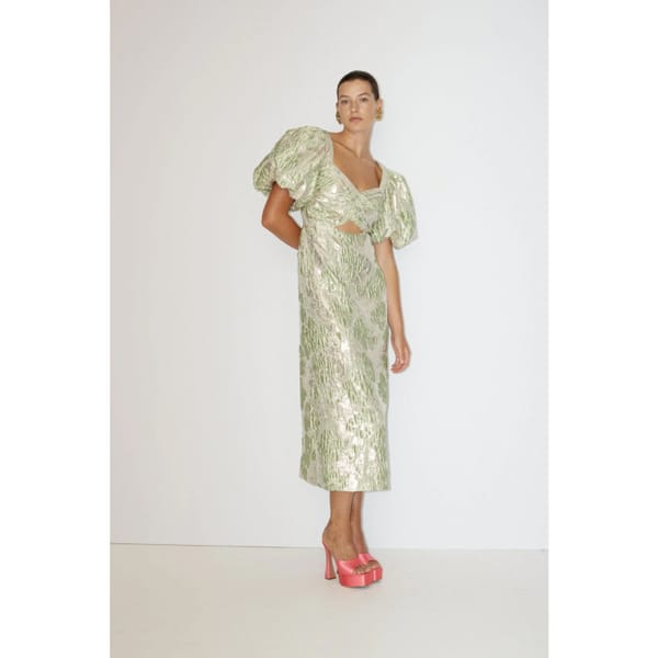 ALEMAIS MIRA PUFF SLEEVE MIDI