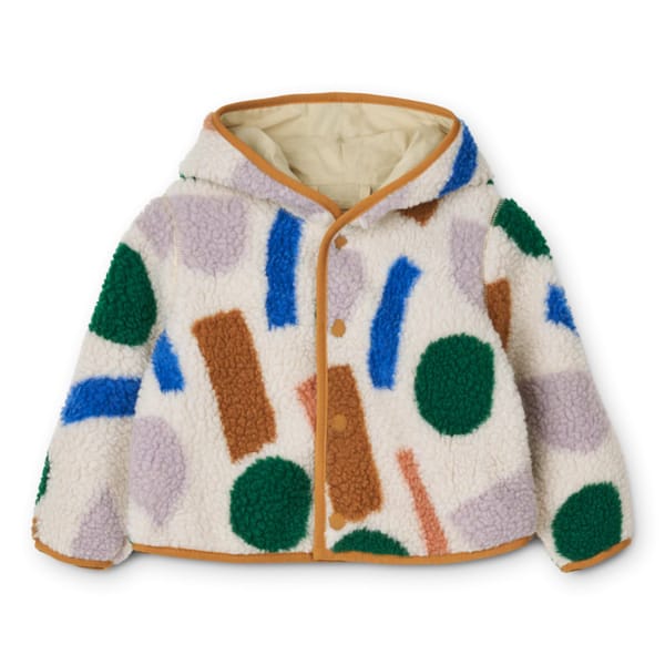 ando Inge Printed Hooded Jacket (Paint Stroke) - what to take to a festival