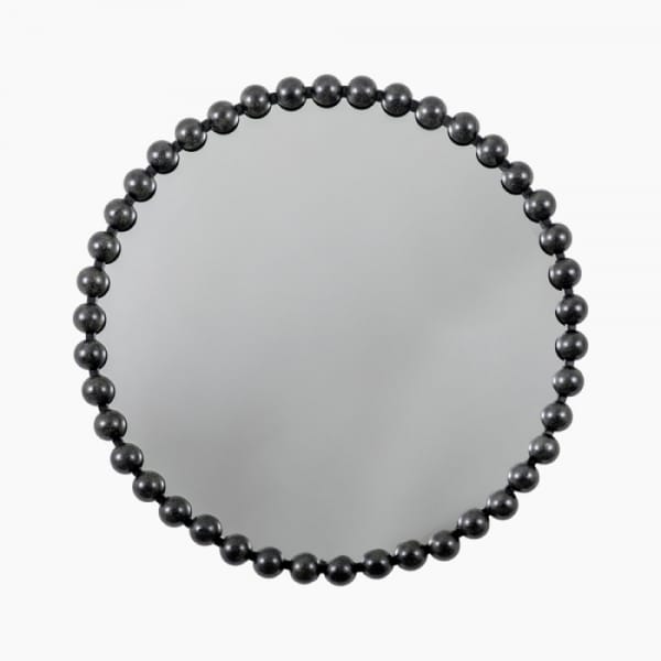 Sophia Round Mirror, Black - statemen mirror