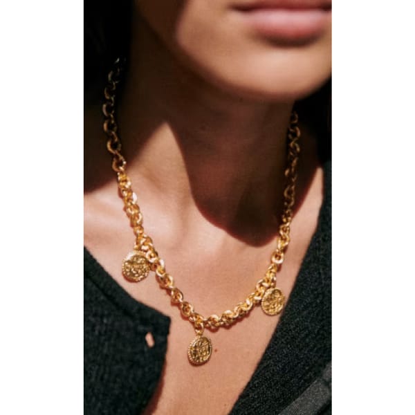 dina necklace sezane - How To Style A Sweatshirt