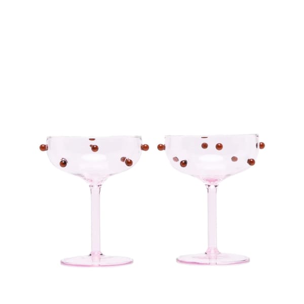 Maison Balzac 2 piece Pomponette glasses - dessert bowls