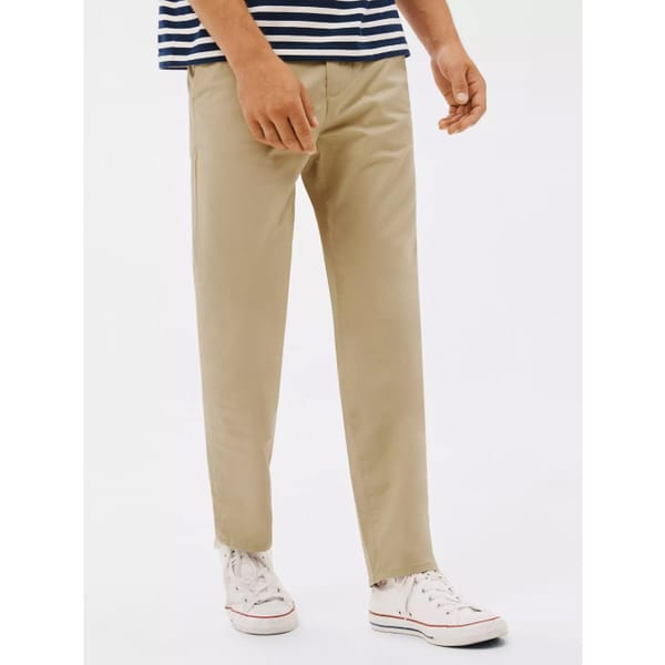 Gant Allister Cotton Twill Straight Leg Chinos, Dark Khaki - heritage brand, john lewis