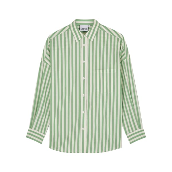 LMND LEMONADE Chiara striped cotton-poplin shirt - striped shirts