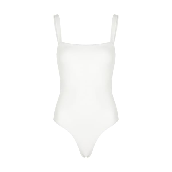 MATTEAU The Square textured swimsuit - striped shirts