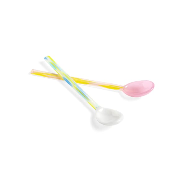 HAY Glass spoons set of two - dessert bowls