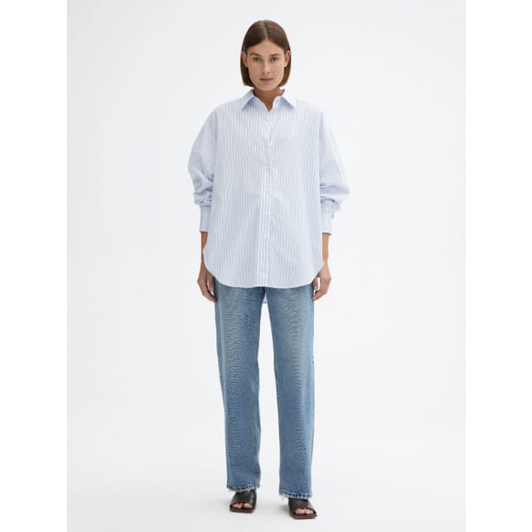 house of dagmar CLASSIC COTTON SHIRT - striped shirts