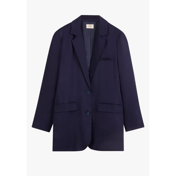 HUSH Emelia Single Breasted Blazer - striped shirts