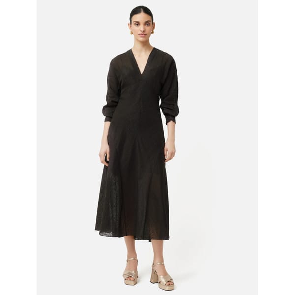 jigsaw Silk Linen Gauze Maxi Dress - quiet luxury