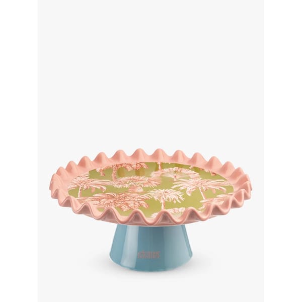 Eleanor Bowmer Palm Fine China Cake Stand - dessert bowls