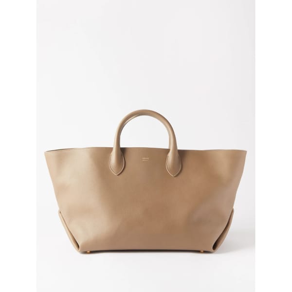 KHAITE Amelia leather tote bag - quiet luxury