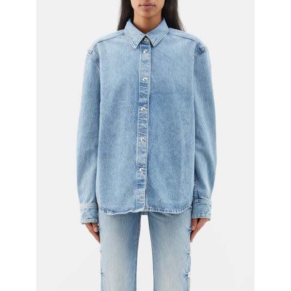 KHAITE Argo denim shirt - quiet luxury