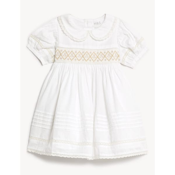 Pure Cotton Christening Dress - party dresses for girls
