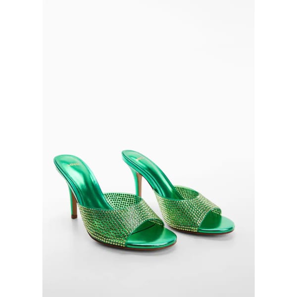MANGO Glitter high-heeled sandals