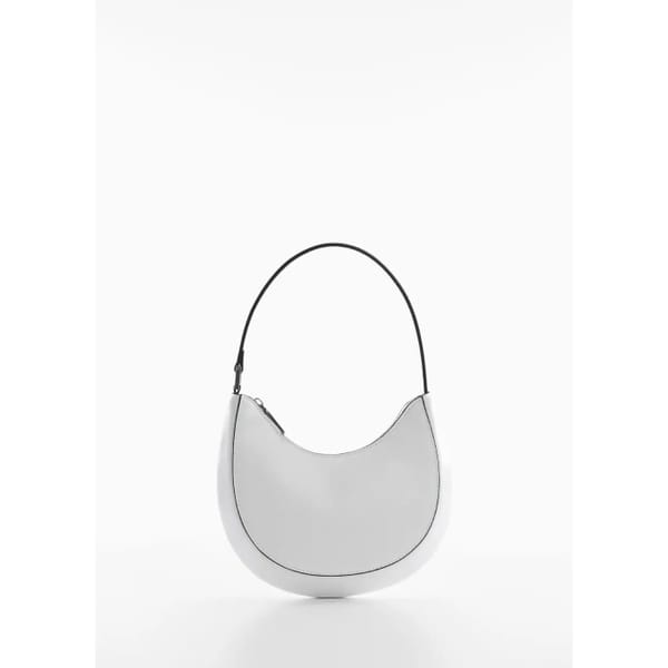 MANGO Oval short handle bag - striped shirts
