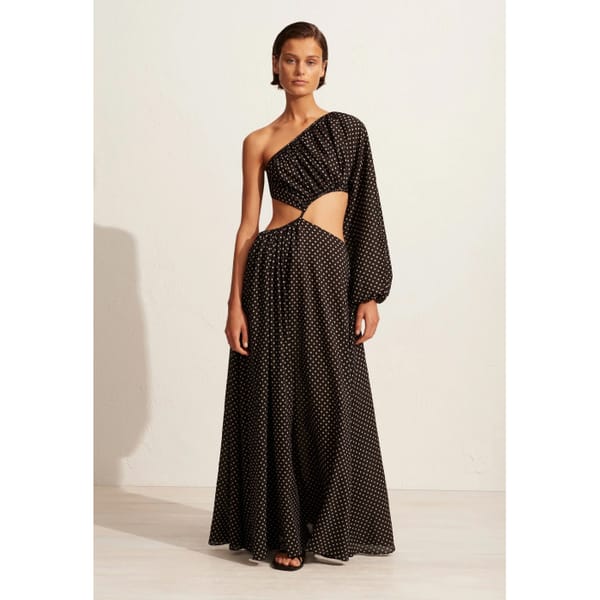 MATTEAU Asymmetric Wave Dress- australian fashion brands