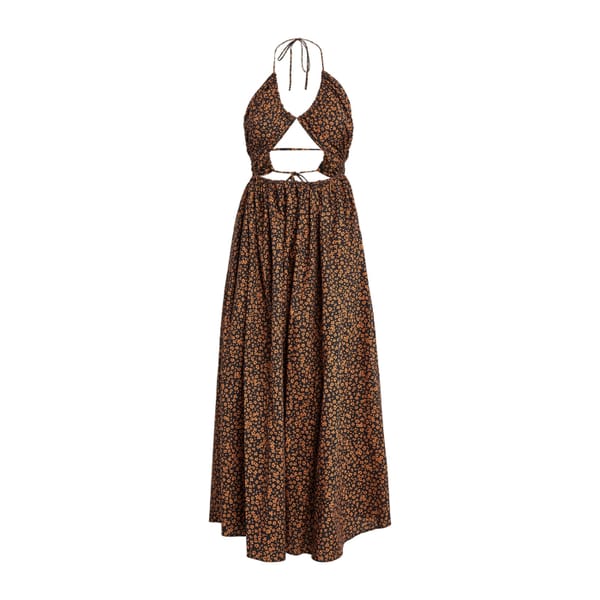 MATTEAU, Floral Cut-Out Maxi Dress- australian fashion brands