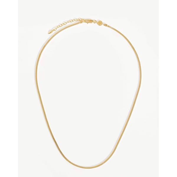 MISSOMMA X LUCY WILLIAMS SQUARE SNAKE CHAIN NECKLACE - striped shirts