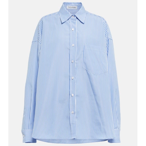 THE FRANKIE SHOP Georgia striped cotton shirt - striped shirts