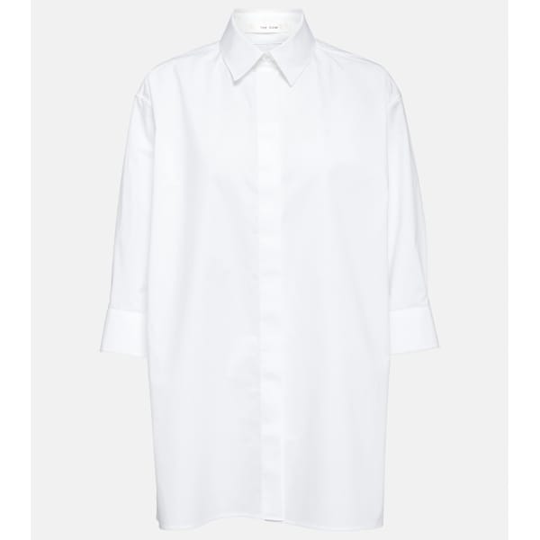 mytheresa THE ROW Elada cotton poplin shirt - quiet luxury
