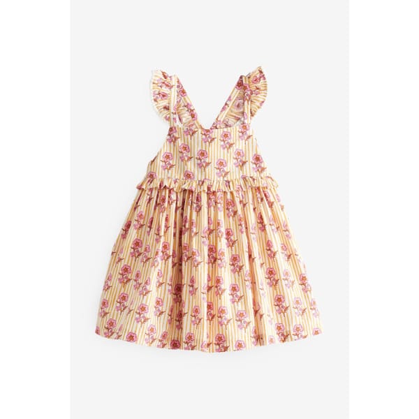 Printed Cotton Frill Dress - party dresses for girls