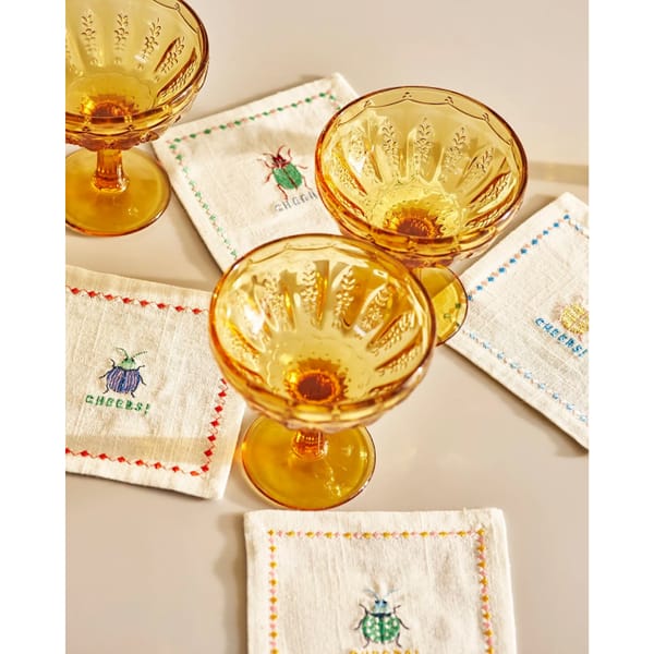 Jasmine Orange Champagne Saucers Set Of Four - dessert bowls