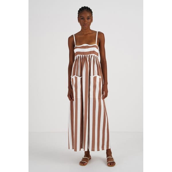 OROTON, CAPRI STRIPE SUNDRESS