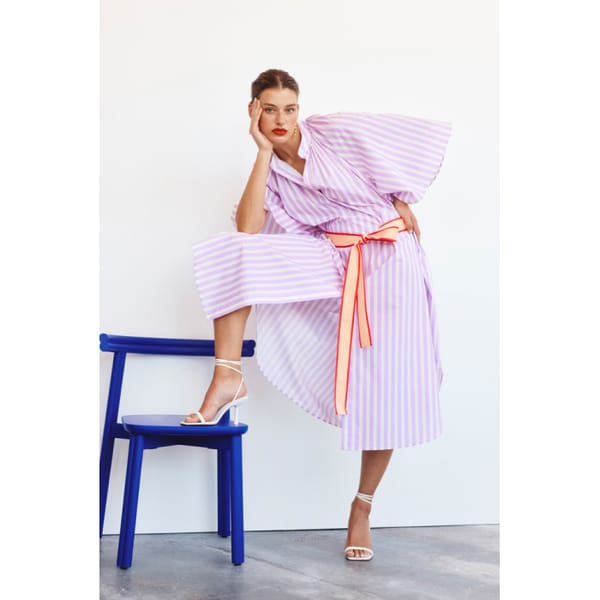 OROTON CONTRAST BELT DRESS- australian fashion brands