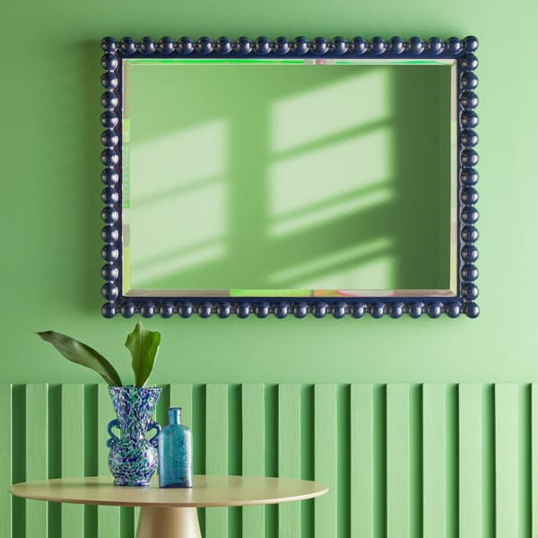 Charming Mirror in Navy - statemen mirror