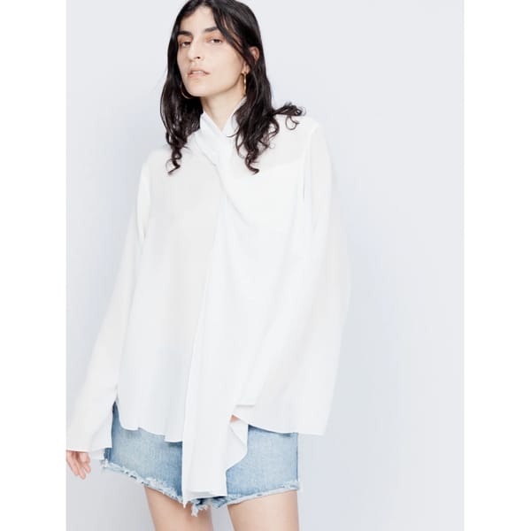 RAEY Knot front silk top - quiet luxury
