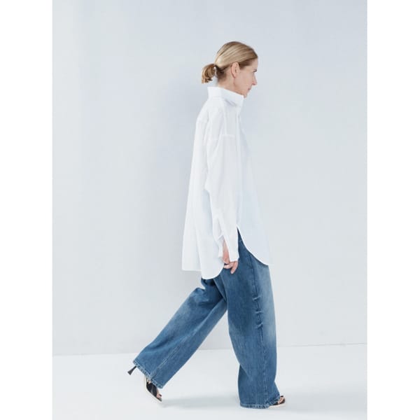 RAEY Oversized dropped-shoulder cotton-blend shirt - quiet luxury
