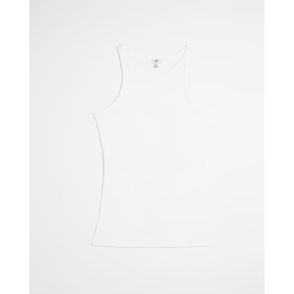 White Rib Racer Top . - striped shirts
