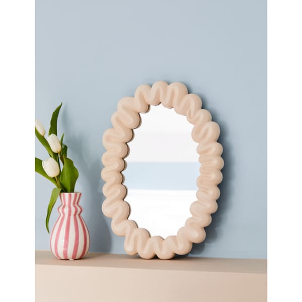 Off-White Squiggly Mirror - statemen mirror