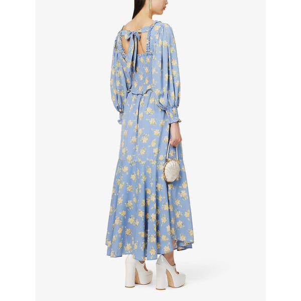 Estella Tulip floral-print woven midi dress