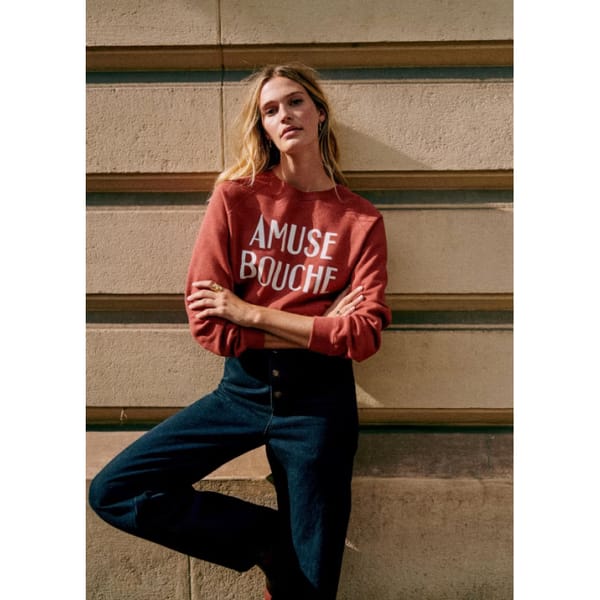 sezane amuse bouche sweatshirt - How To Style A Sweatshirt