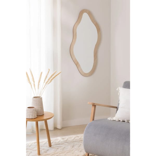 Sklum Wall Mirror in Natural Fido MDF - statemen mirror