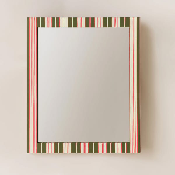 Striped Vanity Mirror - statemen mirror