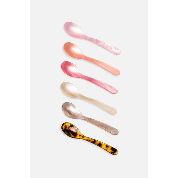 Blush Set of Egg Spoons Heim Sohne - dessert bowls