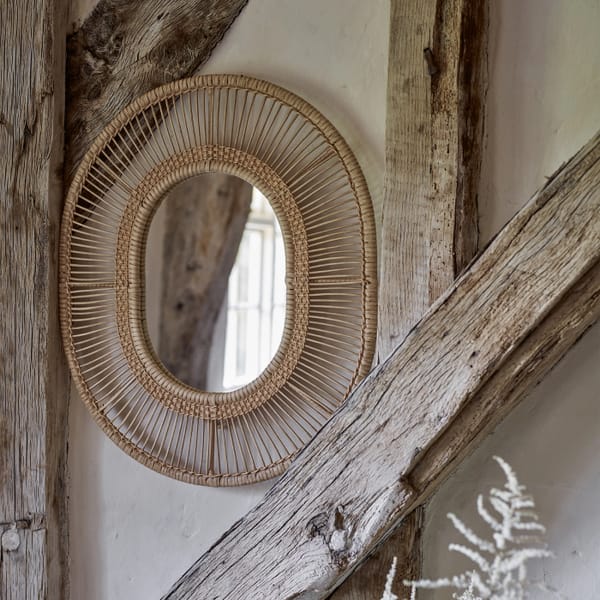 Seaford Woven Mirror - statemen mirror