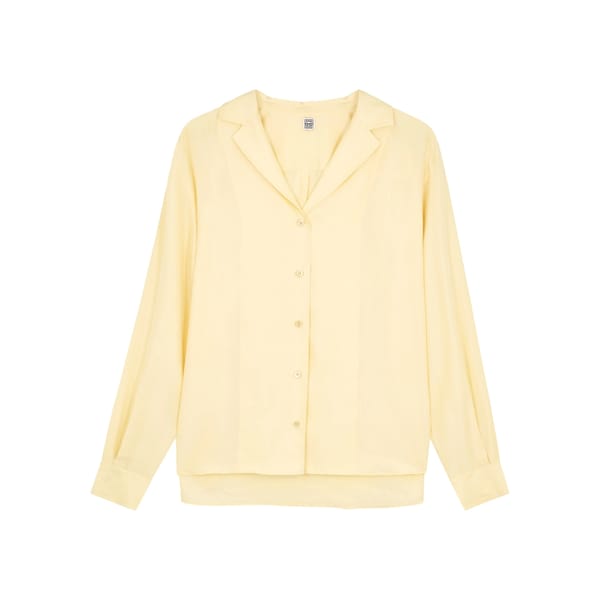 TOTÊME Washed silk shirt - quiet luxury