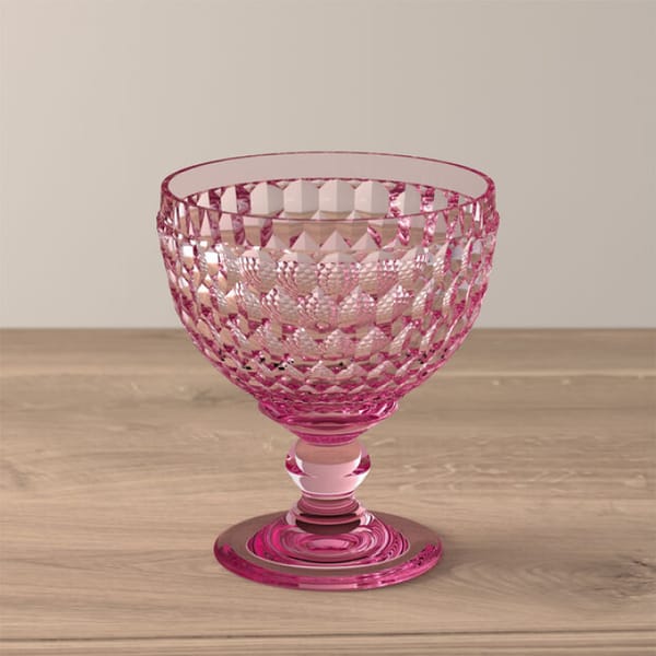 VILLEROY & BOCH Boston Coloured Champagne coupe/dessert bowl, rose - dessert bowls