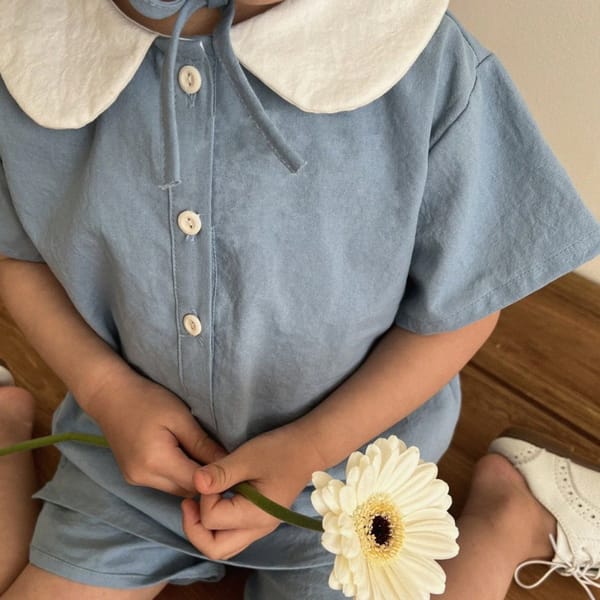 Aosta Leon Peter Pan Collared Top- childrens clothing brands