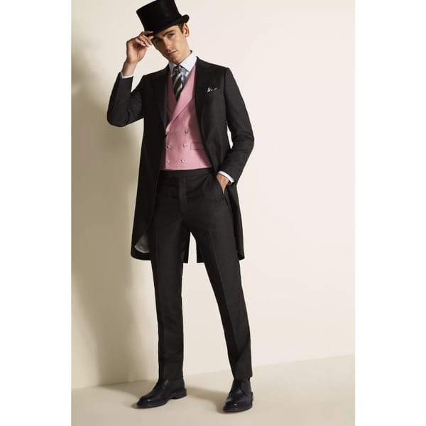 BARBERIS Tailored fit grey sharkskin coat 1