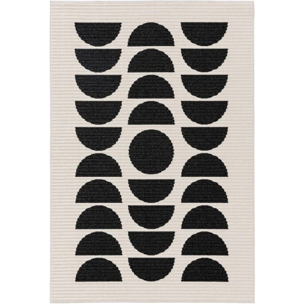 In- & Outdoor Rug Taro Black/White