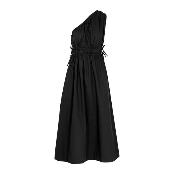 La Ora One Shoulder Cotton Poplin Dress