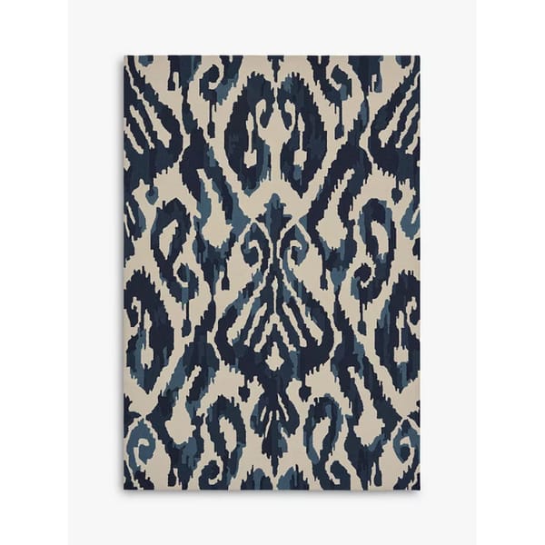 Sanderson Kasuri Indoor & Outdoor Rug, Blue