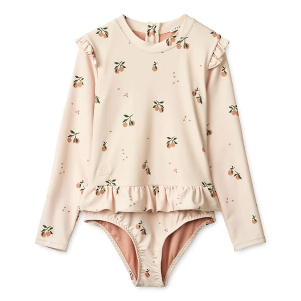 Sille Printed Swimsuit - Peach