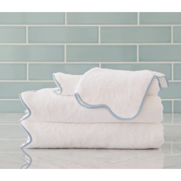 Scallop Bath Towels Custom Trim