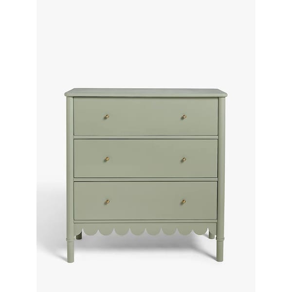 Hem 3 Drawer Chest, Green