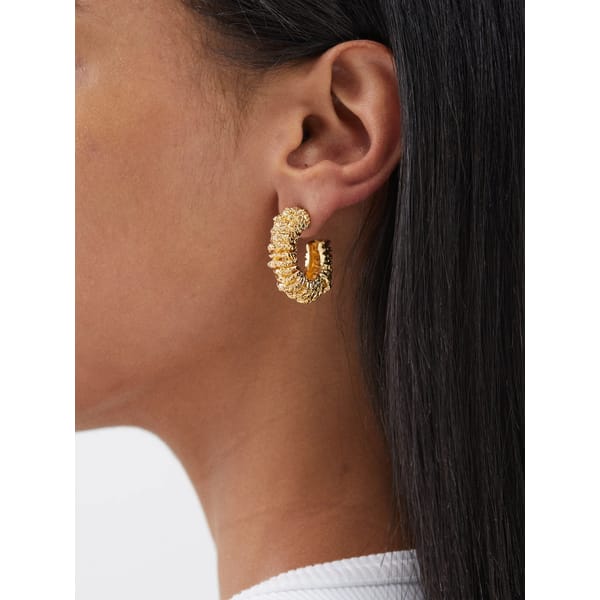 FI Amulet 18kt gold-plated hoop earrings £165